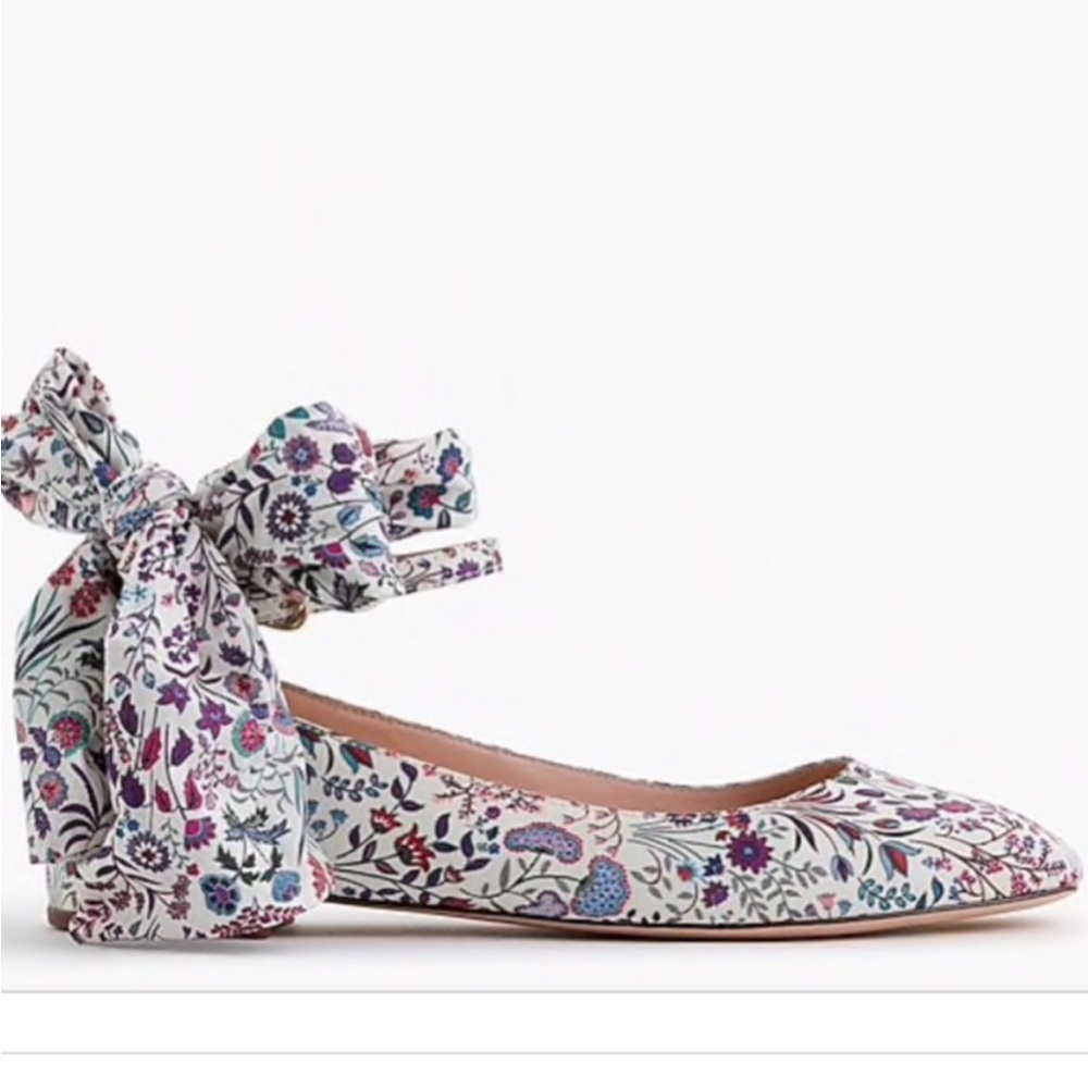 Poppy ankle-strap flats in Liberty Shepherdly Song